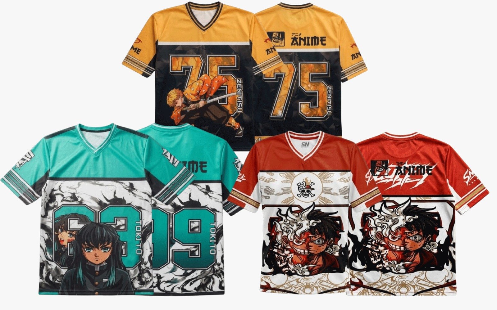 Anime Dropshoulder 3Pcs Combo Delivery charge Free