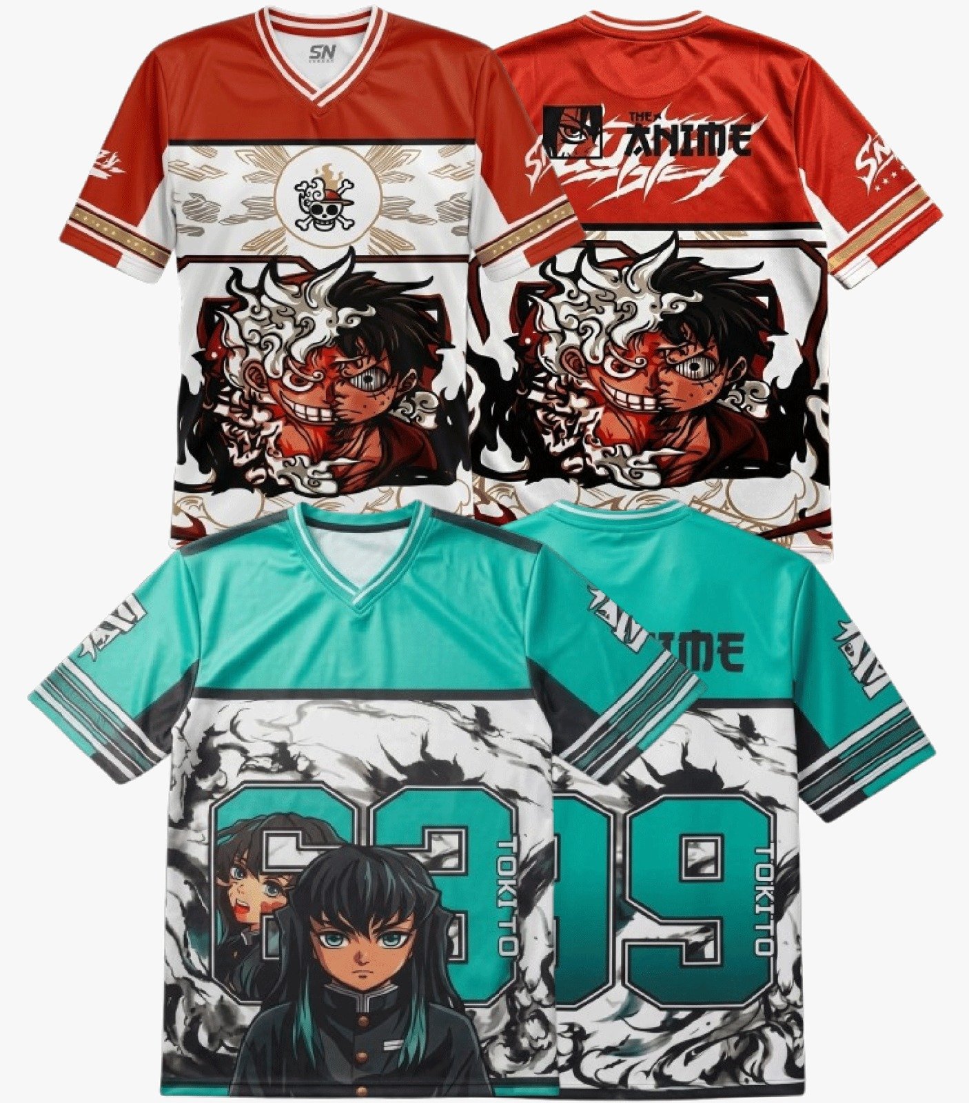 Anime Dropshoulder 2Pcs Combo Delivery charge Free