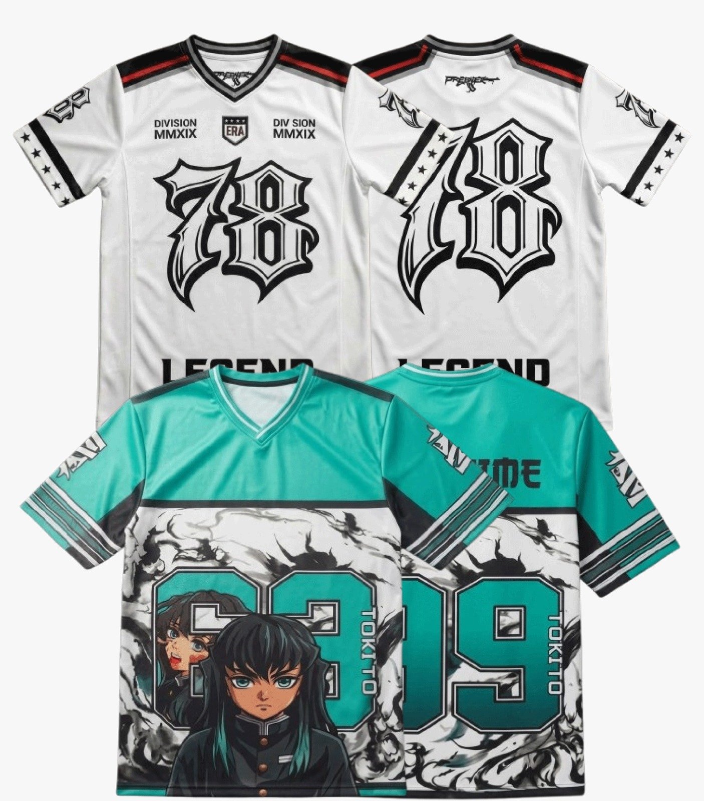Anime Dropshoulder 2Pcs Combo Delivery charge Free