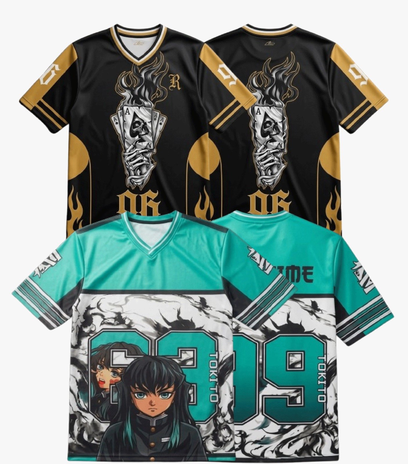 Anime Dropshoulder 2Pcs Combo Delivery charge Free